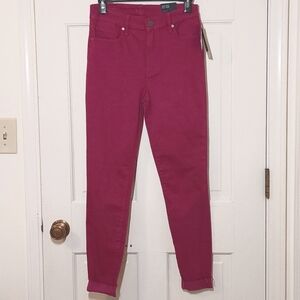 NWT Kut from the Kloth Fuchsia High Rise Ankle Skinny Jeans, Size 4